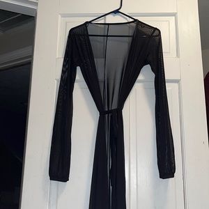 Sheer beach cover up